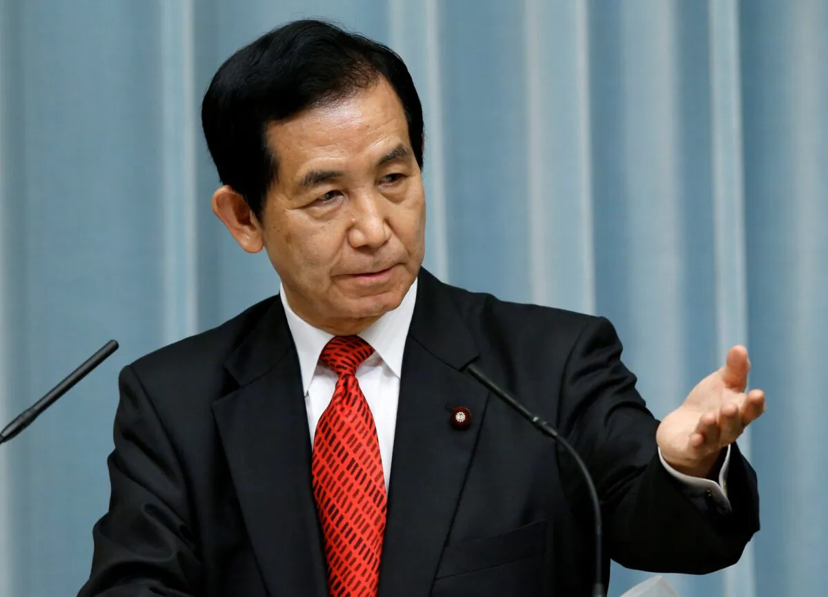 Japan's State Minister in charge of vitalizing local economies Kozo Yamamoto speaks in Tokyo, Japan on Aug. 3, 2016. (Kim Kyung-Hoon/Reuters)