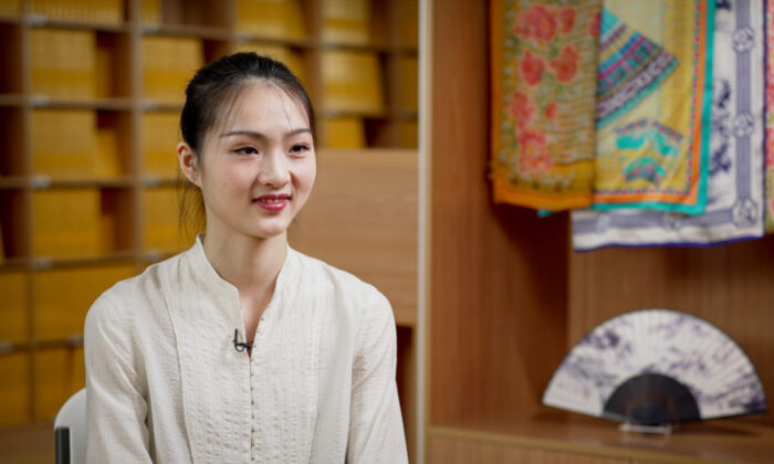 Evangeline Zhu, a lead dancer of Shen Yun Performing Arts. (New Tang Dynasty Television)