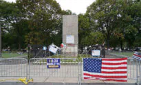 Iconic Philadelphia Columbus Statue Still Covered by Wooden Box