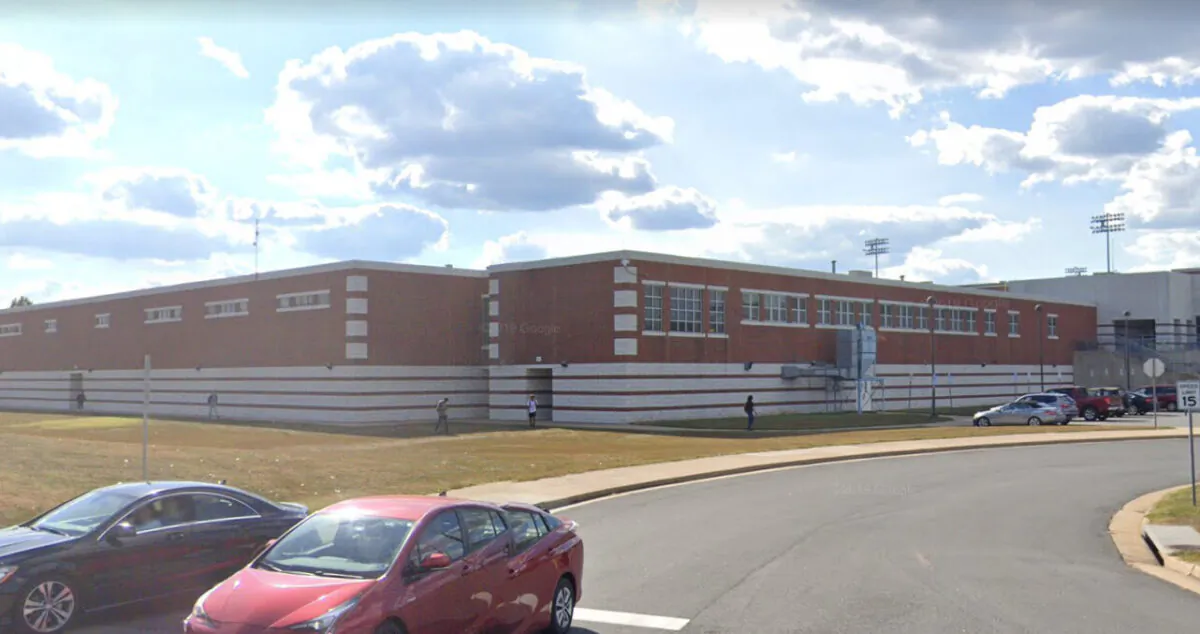 Stone Bridge High School in Ashburn, Va., in September 2019. (Google Maps/Screenshot via NTD)