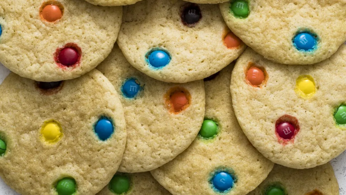 Homemade M&M cookies are easy to make. (Ashley Moore)