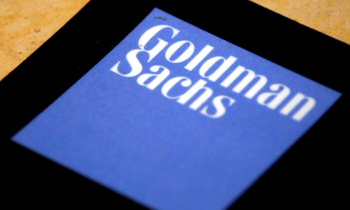 The logo of Goldman Sachs is displayed in their office located in Sydney, Australia, on May 18, 2016. (David Gray/Reuters)
