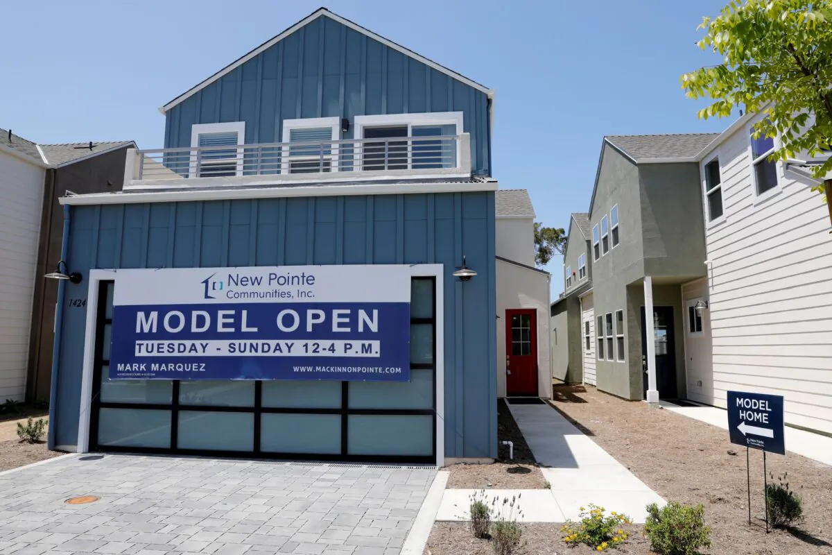Newly constructed single family homes are shown for sale in Encinitas, Calif., on July 31, 2019. (Mike Blake/Reuters)