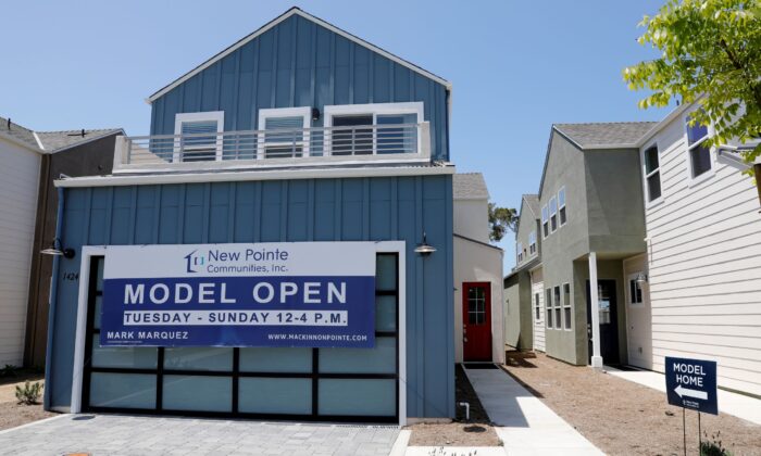 Newly constructed single family homes are shown for sale in Encinitas, Calif., on July 31, 2019. (Mike Blake/Reuters)