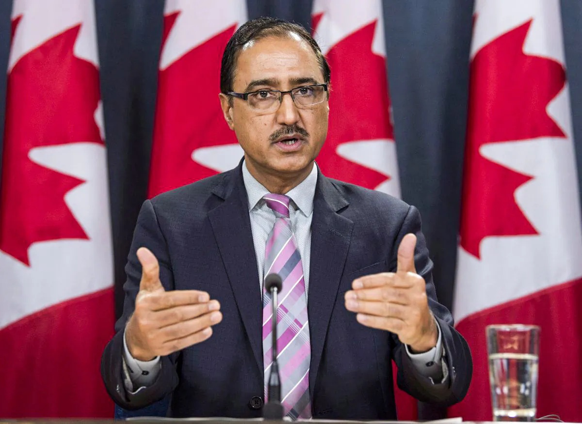 Former federal cabinet minister and Edmonton Mayor Amarjeet Sohi, in a file photo. (The Canadian Press/Adrian Wyld)