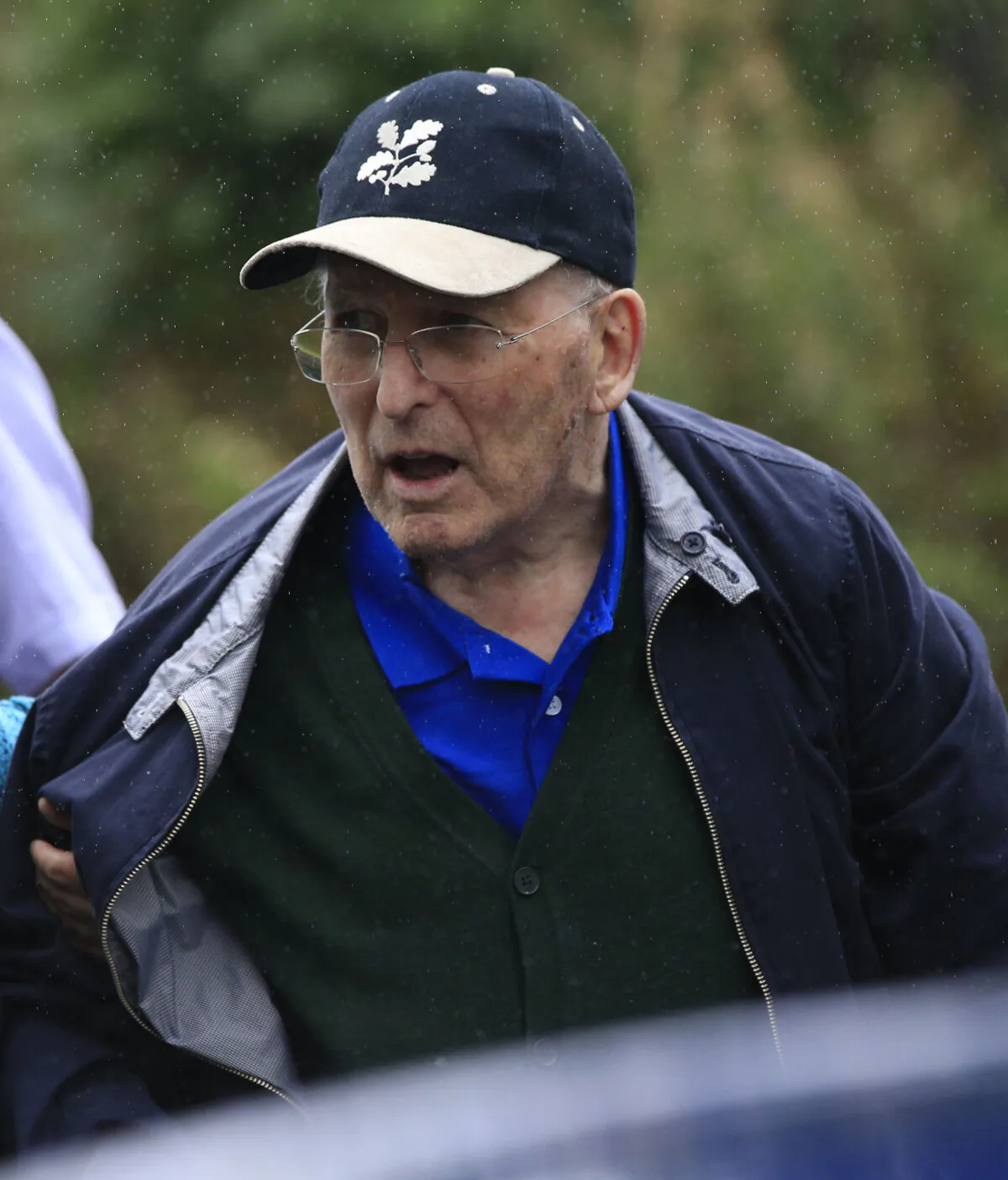Lord Janner arrives back at home in London, after appearing at Westminster Magistrates Court over 22 historic child sex abuse charges, on Aug. 14, 2015. (Jonathan Brady/PA Wire)