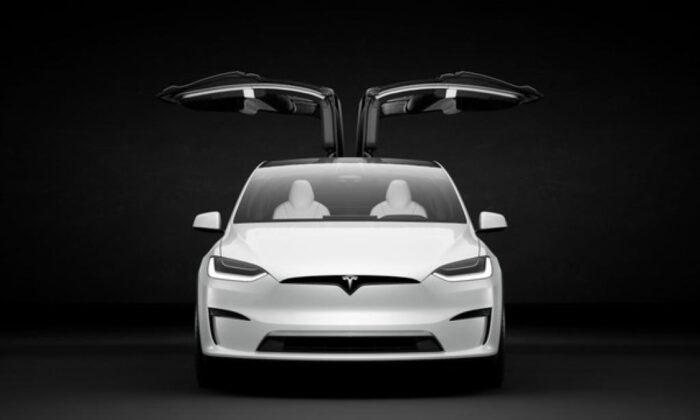 A Tesla Model X vehicle. (Courtesy of Tesla via Benzinga)