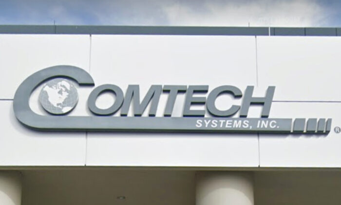 A logo on the building of Comtech Systems Inc. in Orlando, Fla., 	in January 2021. (Google Maps/Screenshot via   Pezou)