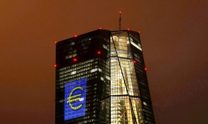  headquarters of the European Central Bank (ECB) in Frankfurt, Germany on March 12, 2016. (Kai Pfaffenbach/Reuters)