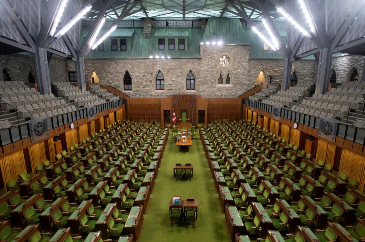 The House of Commons in Ottawa on April 8, 202. (The Canadian Press/Adrian Wyld)