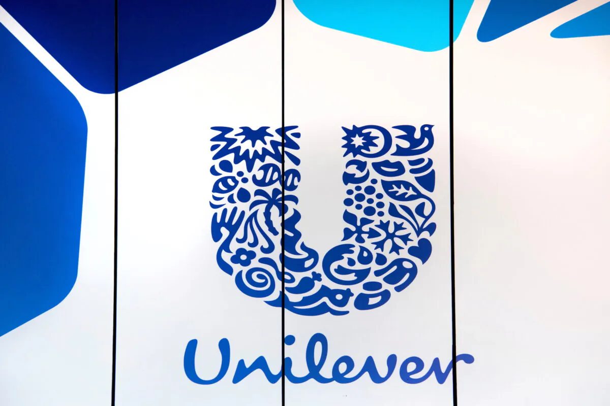 The logo of Unilever is seen at the company's office in Rotterdam, Netherlands, on Aug. 21, 2018. (Piroschka van de Wouw/Reuters)