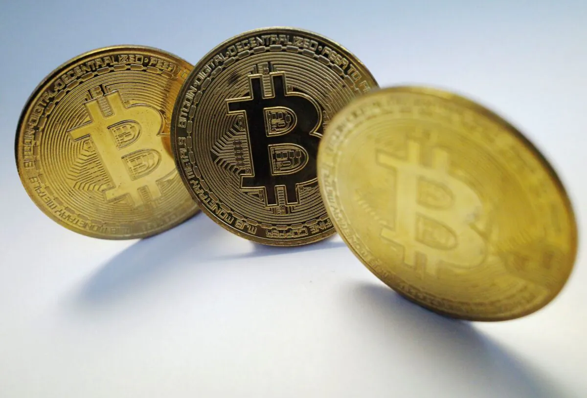 A representation of the virtual cryptocurrency Bitcoin is seen in this picture illustration taken on Oct. 19, 2021. (Edgar Su/Reuters)