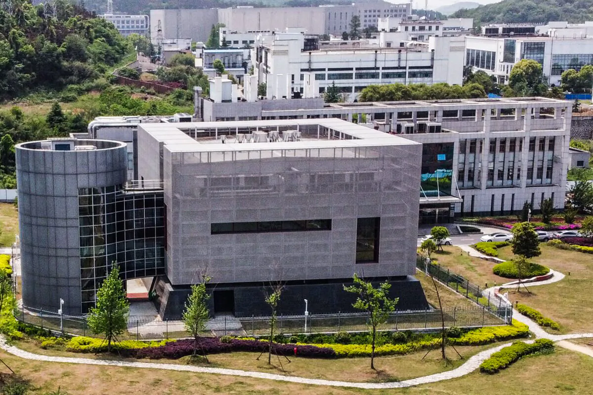 The P4 laboratory at the Wuhan Institute of Virology in Wuhan, China, on April 17, 2020. (Hector Retamal/AFP via Getty Images)