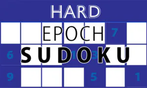 Sunday, January 23, 2022: Epoch Sudoku Hard