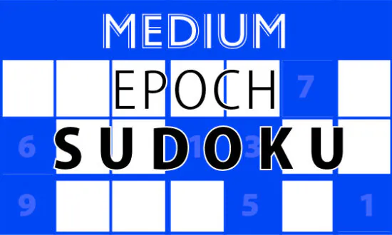 Tuesday, May 30, 2023: Epoch Sudoku Medium