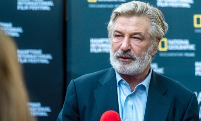 Hamptons International Film Festival Chairman Alec Baldwin attends the World Premiere of National Geographic Documentary Films' ' First Wave' at Hamptons International Film Festival in East Hampton, N.Y., on Oct. 7 , 2021. (Mark Sagliocco/Getty Images for National Geographic)