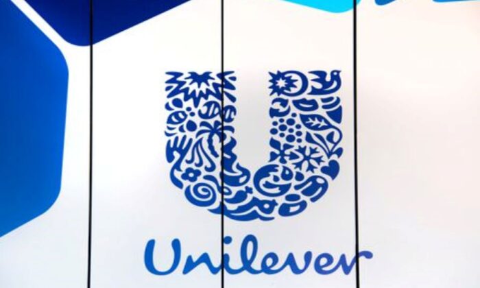  logo of Unilever is seen at the company's office in Rotterdam, Netherlands, on Aug. 21, 2018. (Piroschka van de Wouw/Reuters)