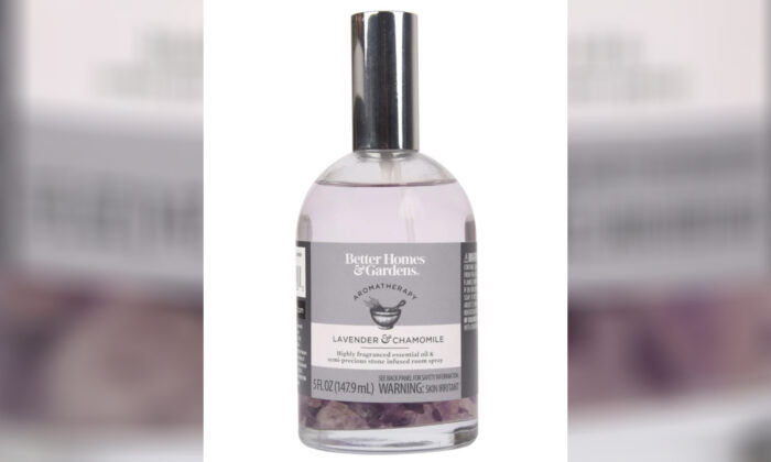 Better Homes and Gardens Essential Oil Infused Aromatherapy Room Spray with Gemstones. (Consumer Product Safety Commission)
