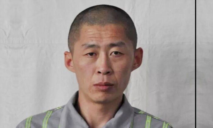 North Korean inmate Zhu Xianjian while in Jilin Prison in Jilin city, Jilin Province. (Jilin Prison)