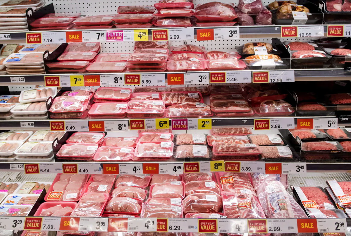 Meat is shown in a grocery store in Toronto on Nov. 30, 2018. (The Canadian Press/Nathan Denette)