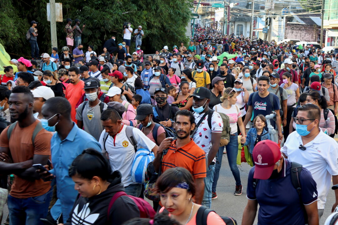 Texas AG Accuses Biden Administration of Creating Border Crisis as Large Migrant Caravan Approaches