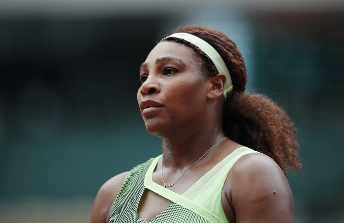 Serena Williams of the United States during her third round match against Danielle Rose Collins of the United States, at the Roland Garros French Open in Paris, on June 4, 2021. (Benoit Tessier/Reuters)