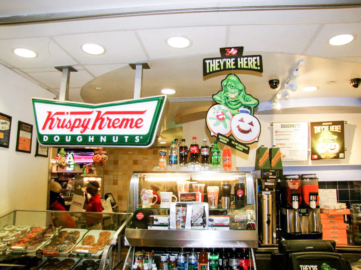 A Krispy Kreme store sells the most awaited "Ghostbuster Donuts" in New York, Sept 29, 2021. (Daksha Devnani/The Epoch Times)