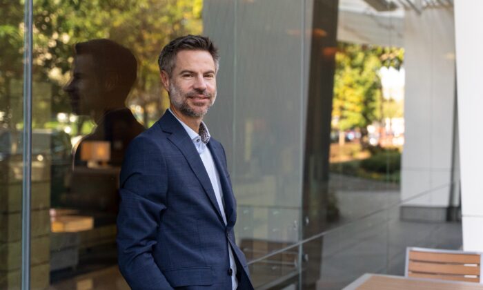 Michael Shellenberger, author of "San Fran-sicko," in Washington on Oct. 20, 2021. (York Du/The Epoch Times)