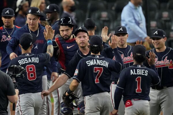 The Atlanta Braves celebrates