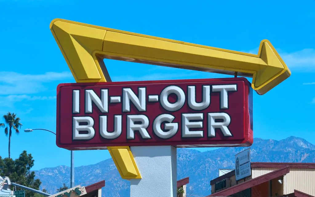 An In-N-Out Burger restaurant in Alhambra, Calif., on Aug. 30, 2018. (Frederic J. Brown/AFP/Getty Images)