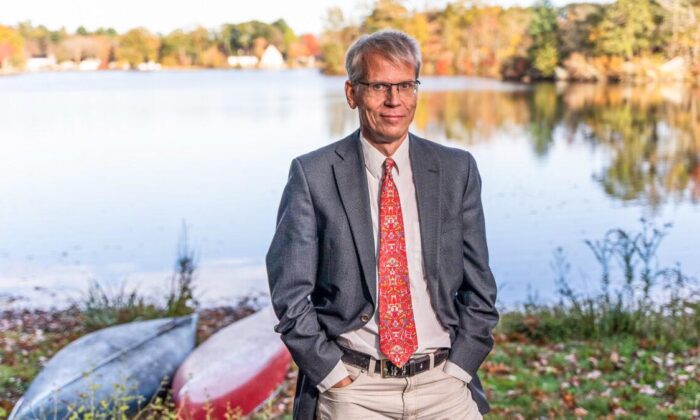 Dr. Martin Kulldorff, professor of medicine at Harvard University, is seen in Connecticut on Oct. 23, 2021. (York Du/The Epoch Times)
