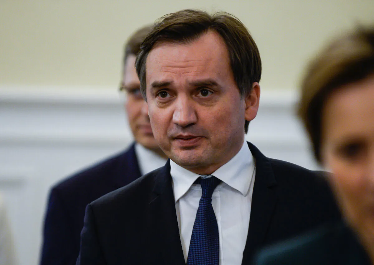 Zbigniew Ziobro, Poland's minister of justice, attends a bilateral meeting at the Ministry of Justice in Warsaw, Poland, on Jan. 28, 2020. (Omar Marques/Getty Images)