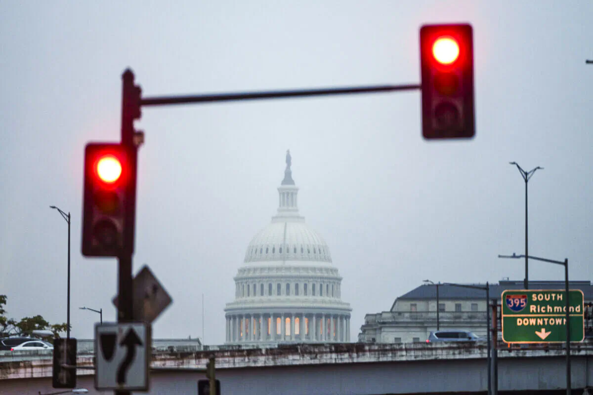 A view of the U.S. Capitol in Washington on Oct. 6, 2021. (Drew Angerer/Getty Images)