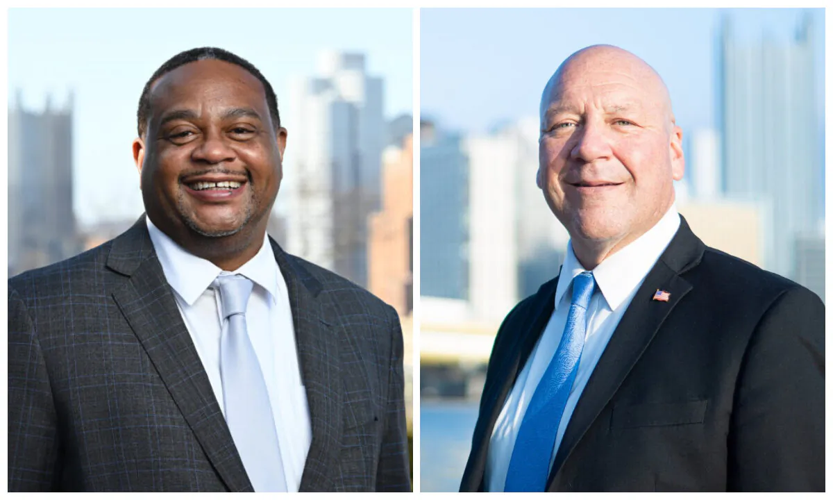 Left: Democratic Pittsburgh mayoral candidate Ed Gainey. (Ed Gainey for Mayor); Right: Republican Pittsburgh mayoral candidate Tony Moreno. (Tony Moreno for Mayor)