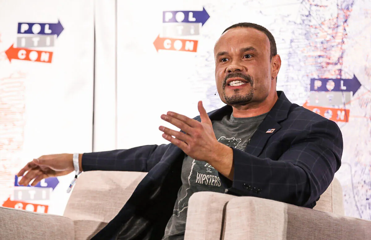 Dan Bongino speaks onstage during Politicon 2018 at the Los Angeles Convention Center in Los Angeles, Calif., on Oct. 21, 2018. (Phillip Faraone/Getty Images for Politicon)