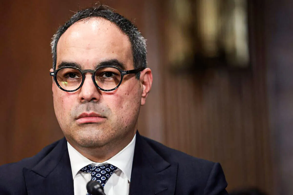 WASHINGTON, DC - OCTOBER 06: Antitrust attorney Jonathan Kanter testifies before the Senate Judiciary Committee October 6, 2021 in Washington, DC. Kanter has been nominated to be an assistant attorney general in the Justice Department's Antitrust Division. (Photo by Win McNamee/Getty Images)