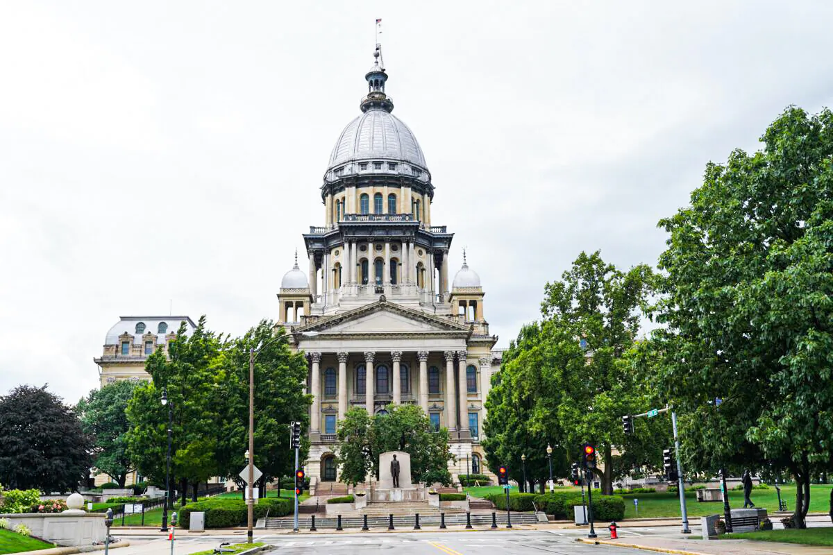The Illinois state Capitol in Springfield, Ill., in this file photo. (Cara Ding/The Epoch Times)
