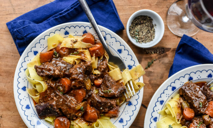 This classic dish features meltingly tender braised beef in a robust sauce of red wine, tomato sauce, and Provencal herbs. (Audrey Le Goff)