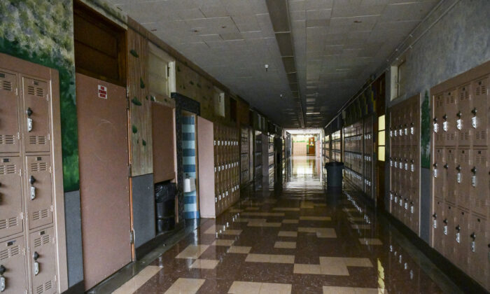Empty Hollywood High hallway successful  Los Angeles, connected  Sept. 8, 2020. (Rodin Eckenroth/Getty Images)
