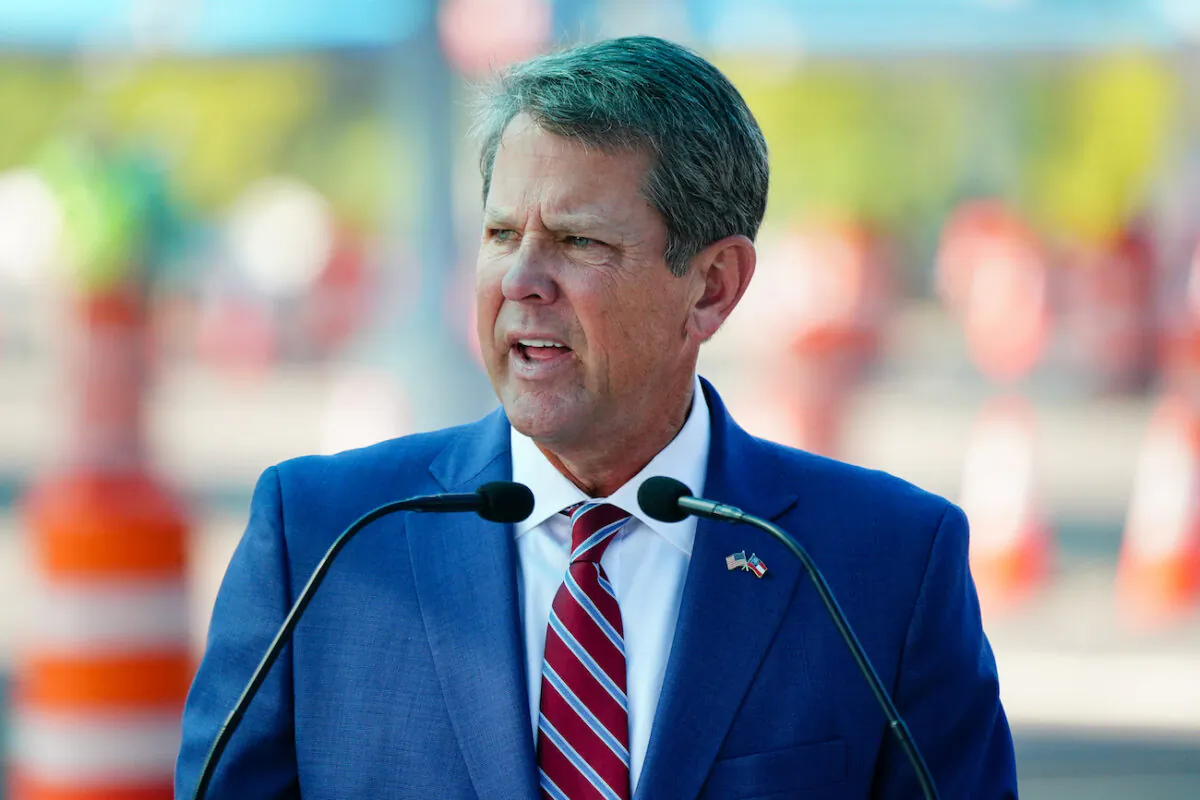 Georgia Gov. Brian Kemp speaks during a press conference in Atlanta, Ga.,, on Aug. 10, 2020. (Elijah Nouvelage/Getty Images)
