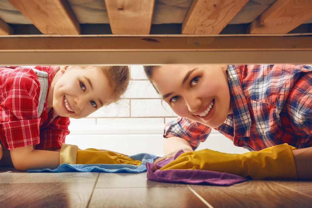 The constant mess that comes with having small children is a reminder of their active lives, growing and learning as they muck about. (Yuganov Konstantin/Shutterstock)