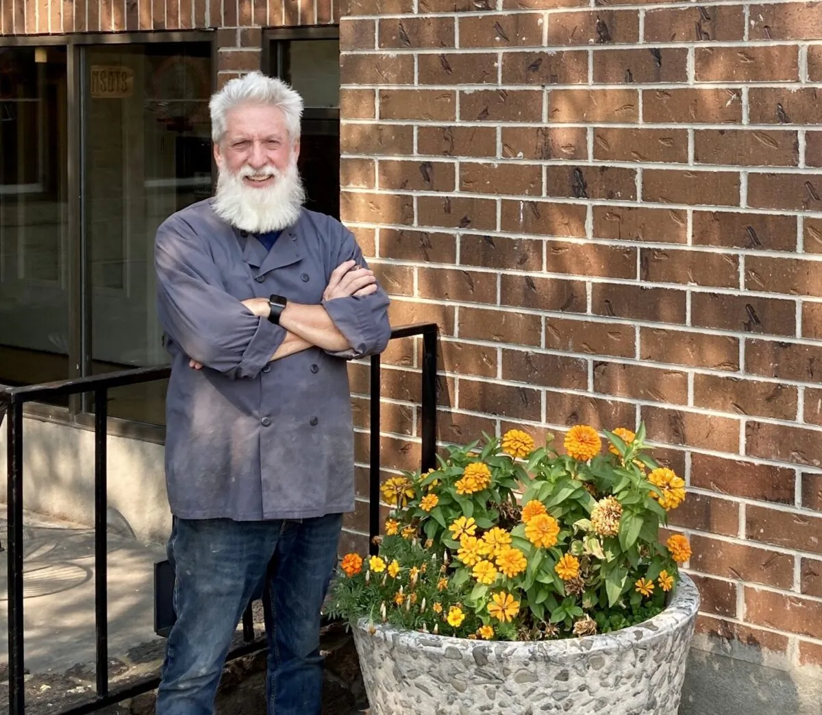 Dan Ansotegui stands outside Ansots restaurant in Boise, Idaho. (Joseph A. Lieberman)