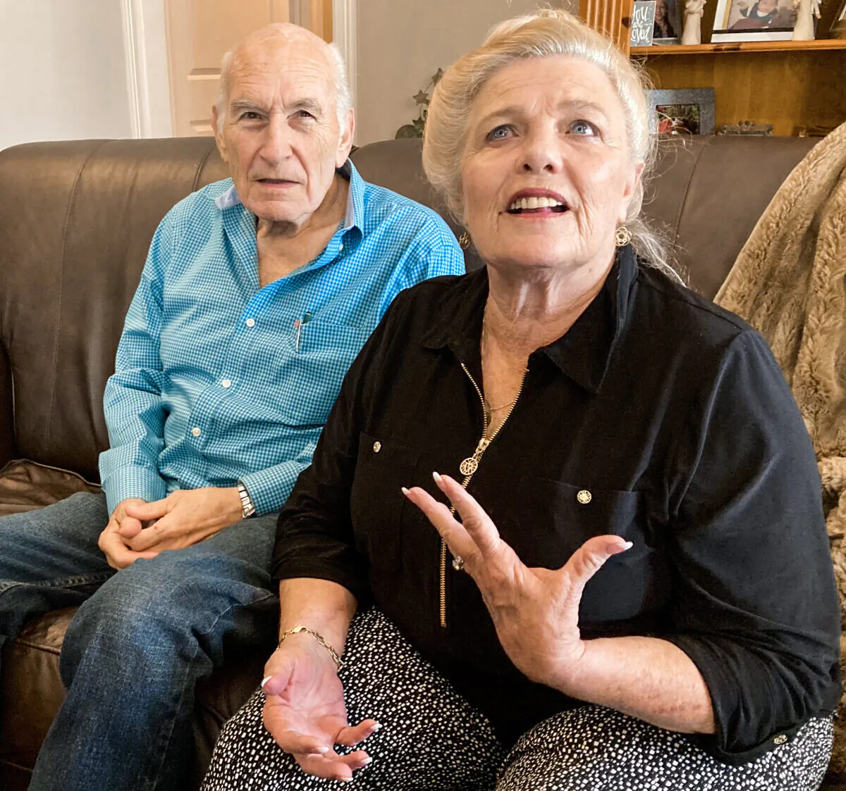 “This is no way to treat people,” said Nikki McDaniel and Dr. James McDaniel in their home in Lindale, Texas, on Oct. 16 , 2021, after a medical outreach to the South Texas border town of McAllen. (Patrick Butler/Epoch Times)