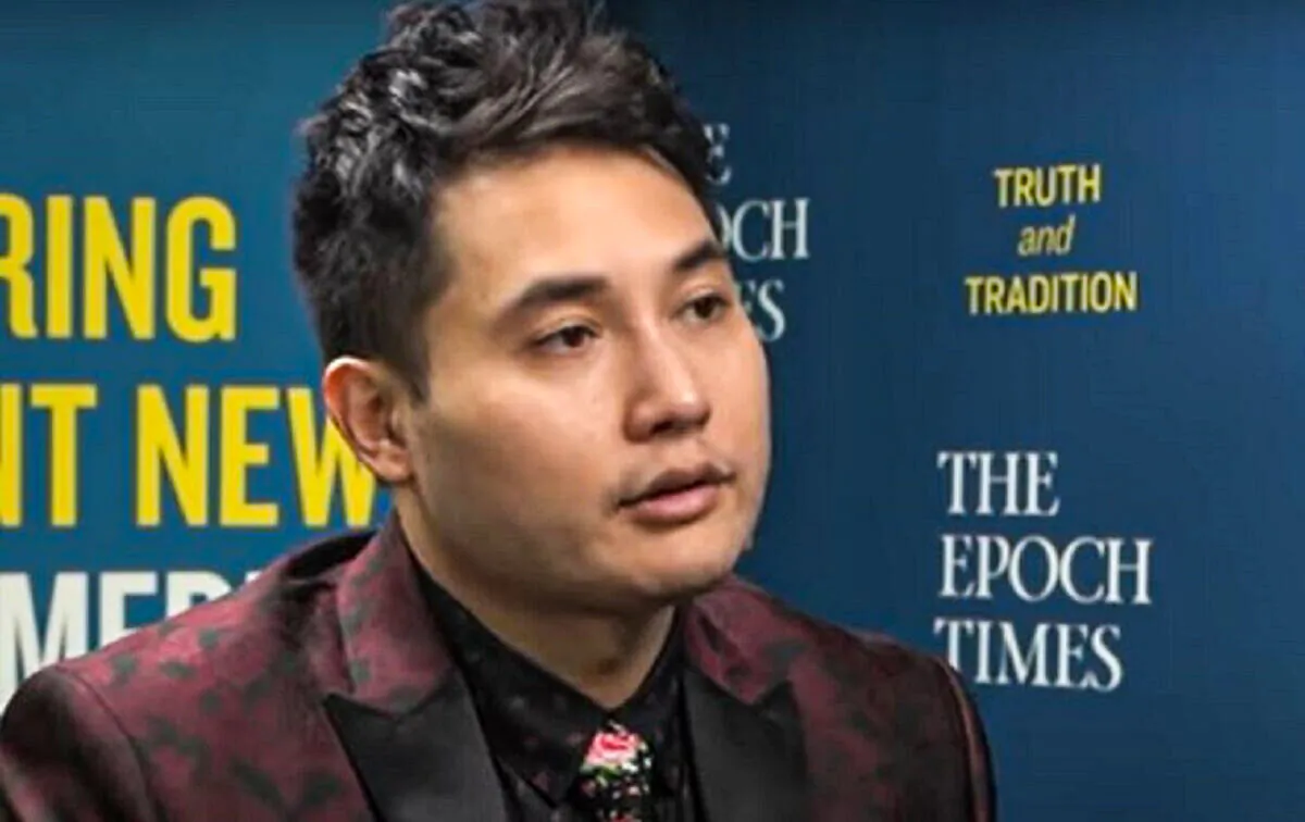 In this file image from video, journalist Andy Ngo speaks to The Epoch Times in West Palm Beach, Fla. (The Epoch Times)