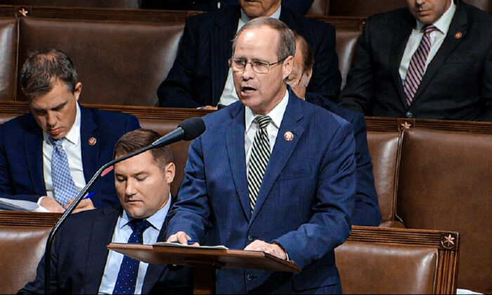 Rep. Greg Murphy (R-N.C.) is seen in a file photograph. (House Television via AP)