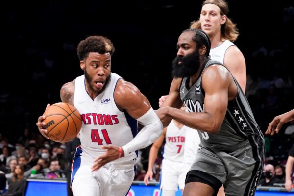 Detroit Pistons forward Saddiq Bey