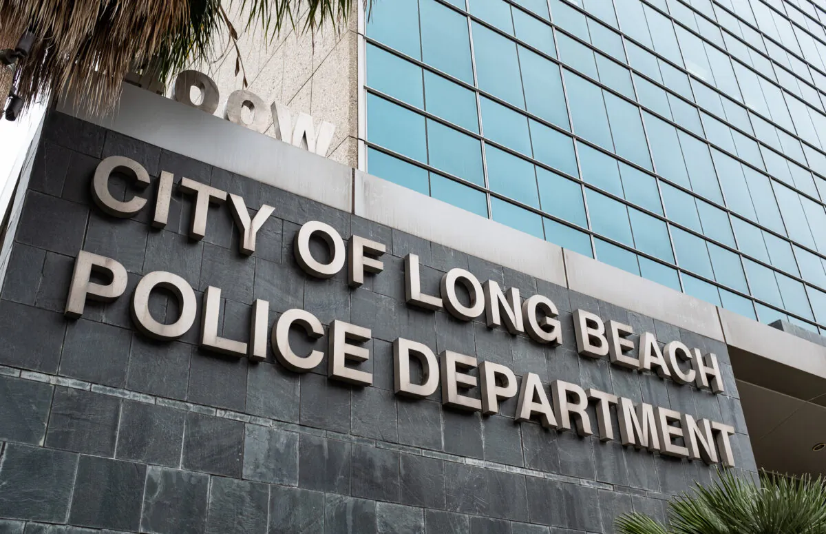Long Beach Police Department headquarters on Nov. 2, 2021. (John Fredricks/The Epoch Times)