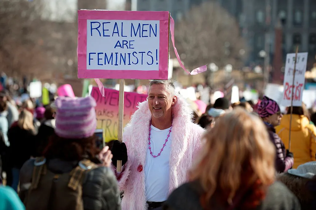 Demonstrators gather at Civic Center Park in Denver, Colorado, during the Women's March on Jan. 21, 2017. (Jason Connolly/AFP via Getty Images)
