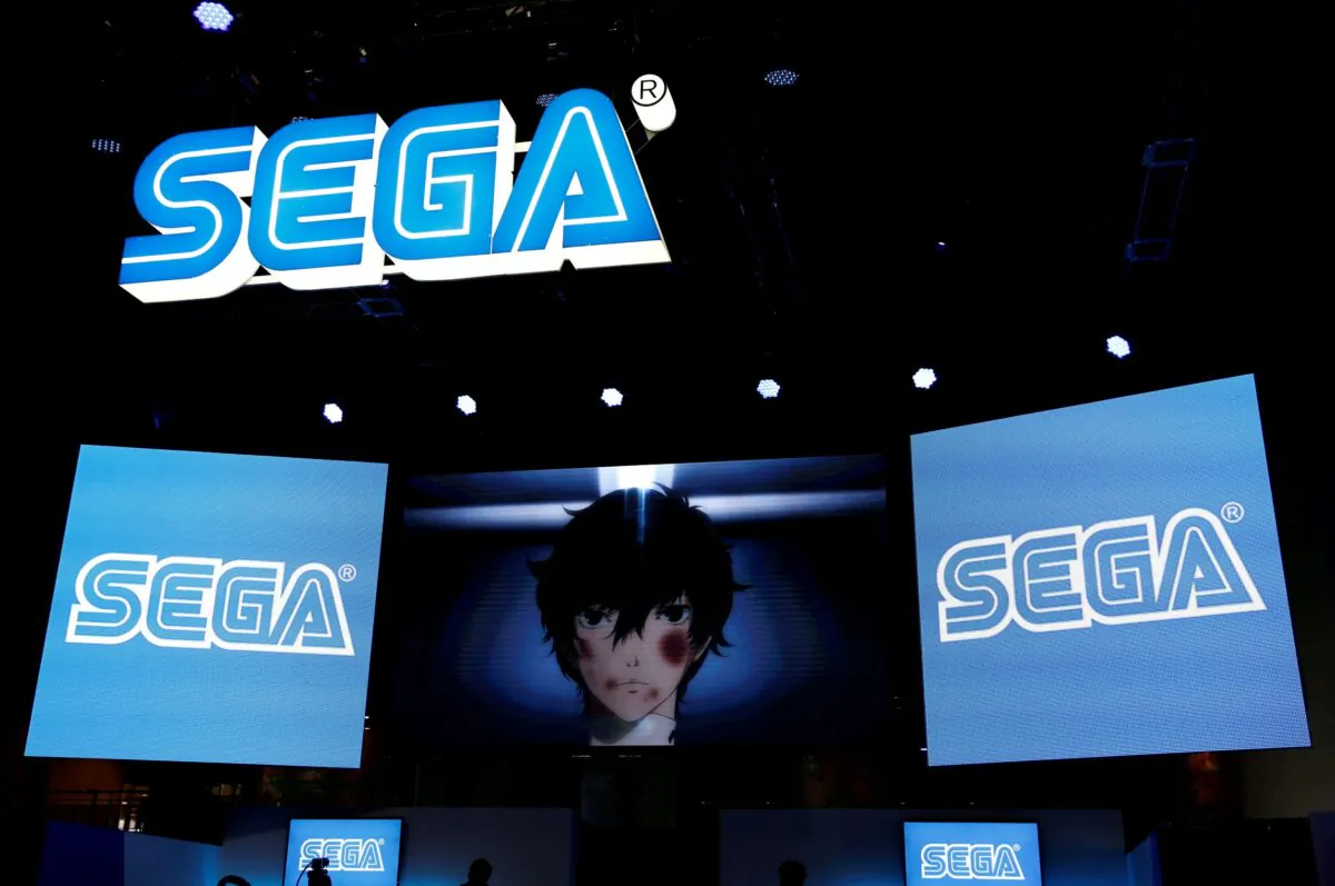 Sega logos are pictured at Tokyo Game Show 2016 in Chiba, east of Tokyo, Japan on Sept. 15, 2016. (Kim Kyung-Hoon/Reuters)