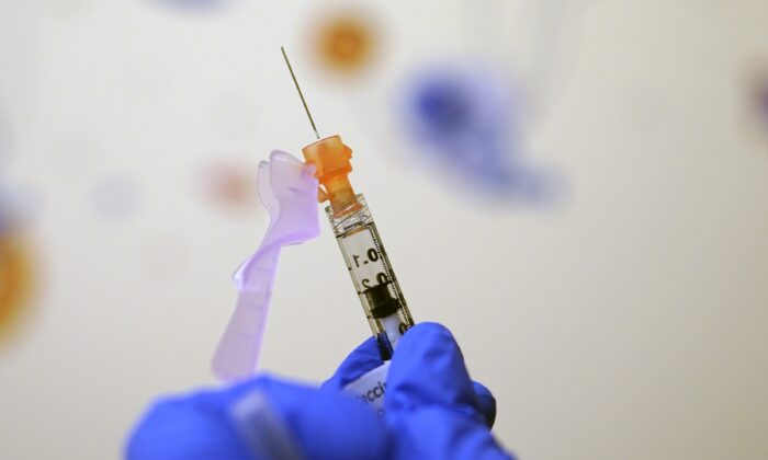 A child's dose of Pfizer's COVID-19 vaccine is seen in Washington on Nov. 3, 2021. (Carolyn Kaster/AP Photo)